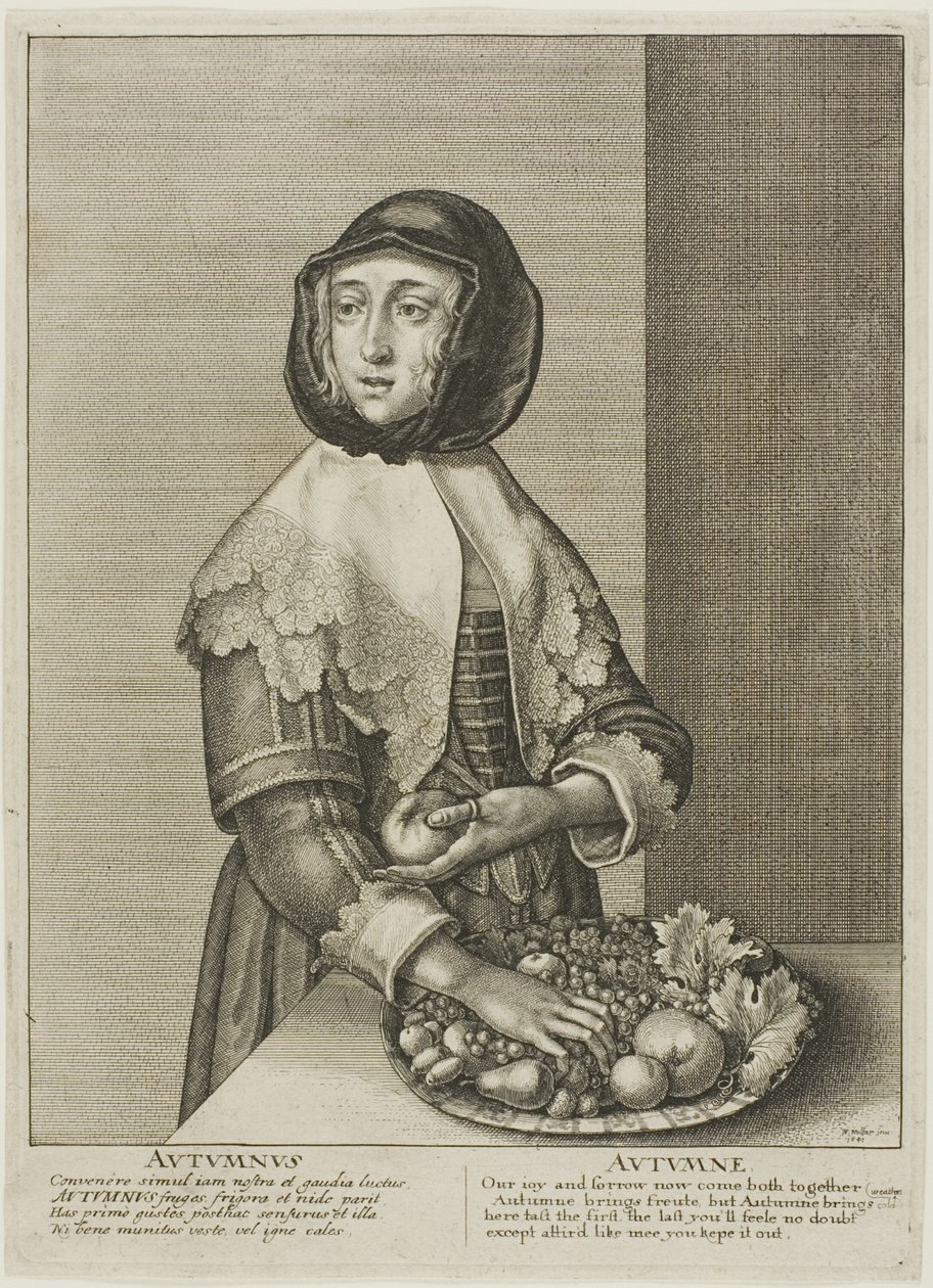 Podzim od Wenceslaus Hollar
