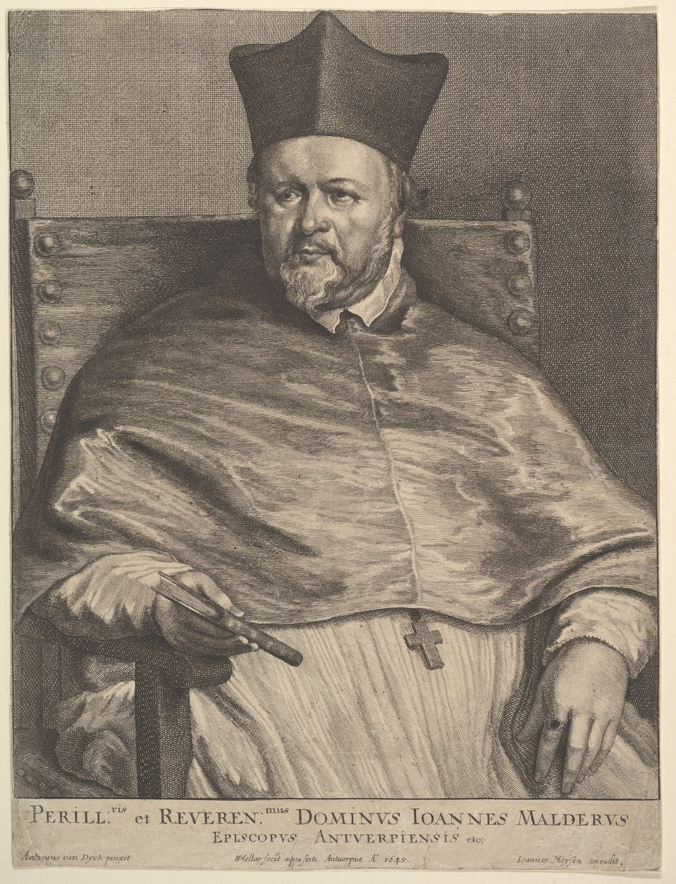 Biskup Jan van Malderen, 1645. od Wenceslaus Hollar