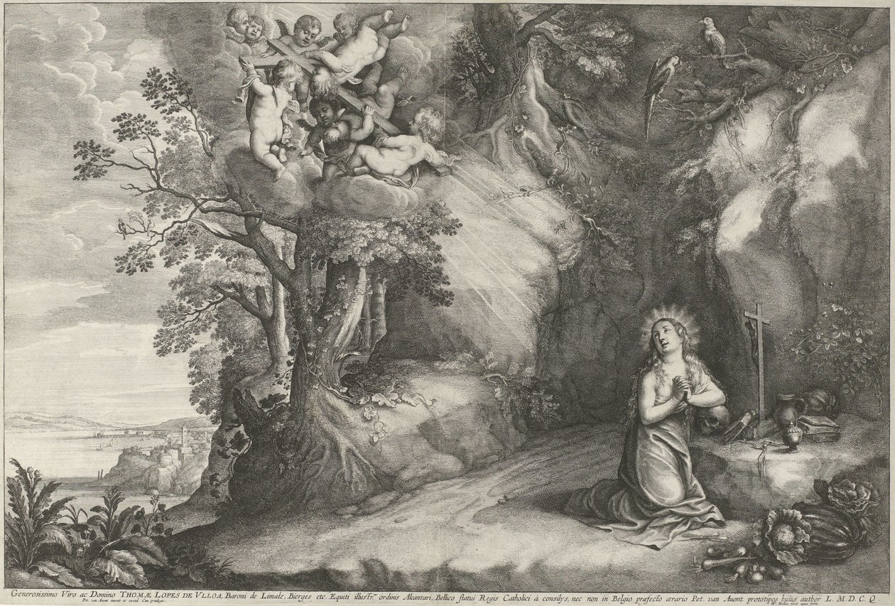 Marie Magdaleny do Boetawardi od Wenceslaus Hollar