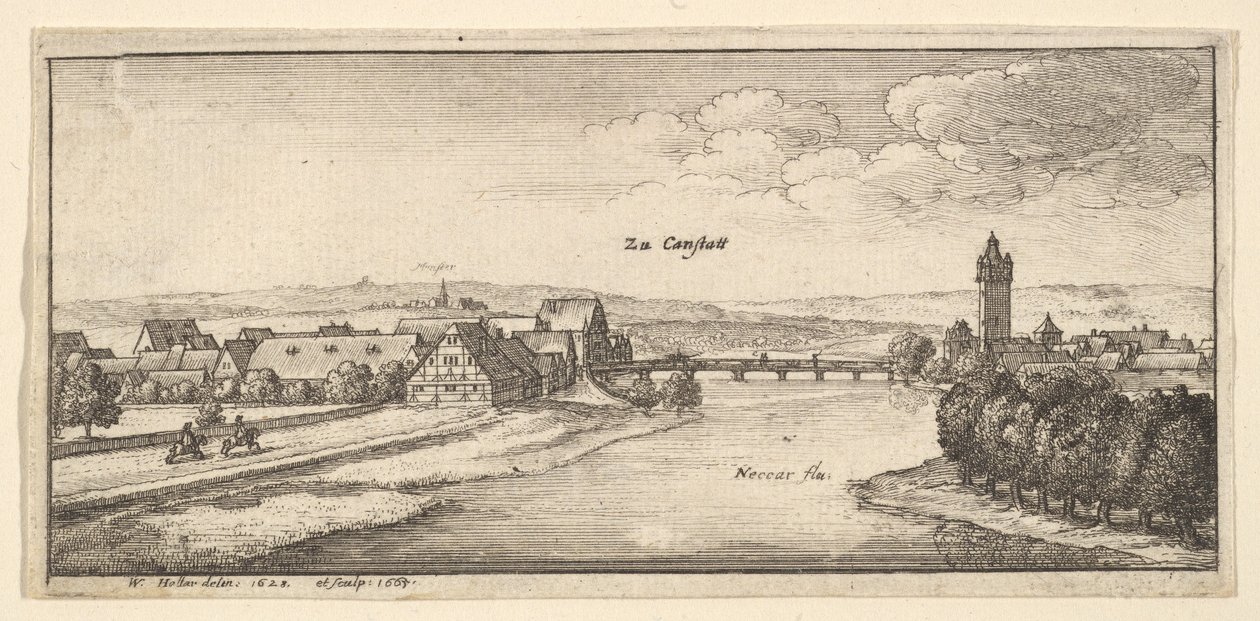 Cannstadt, 1665. od Wenceslaus Hollar