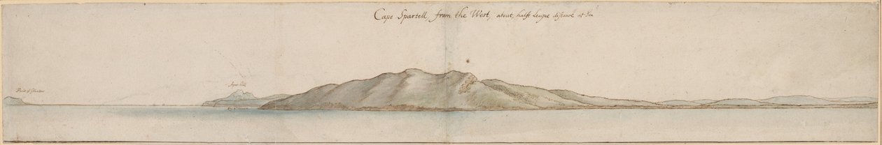 Cape Spartell ze západu od Wenceslaus Hollar
