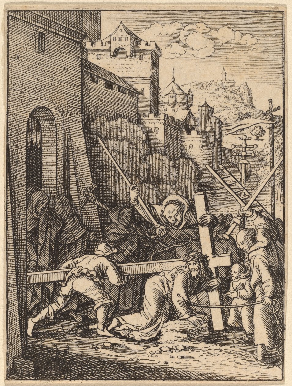 Nesení Kříže od Wenceslaus Hollar