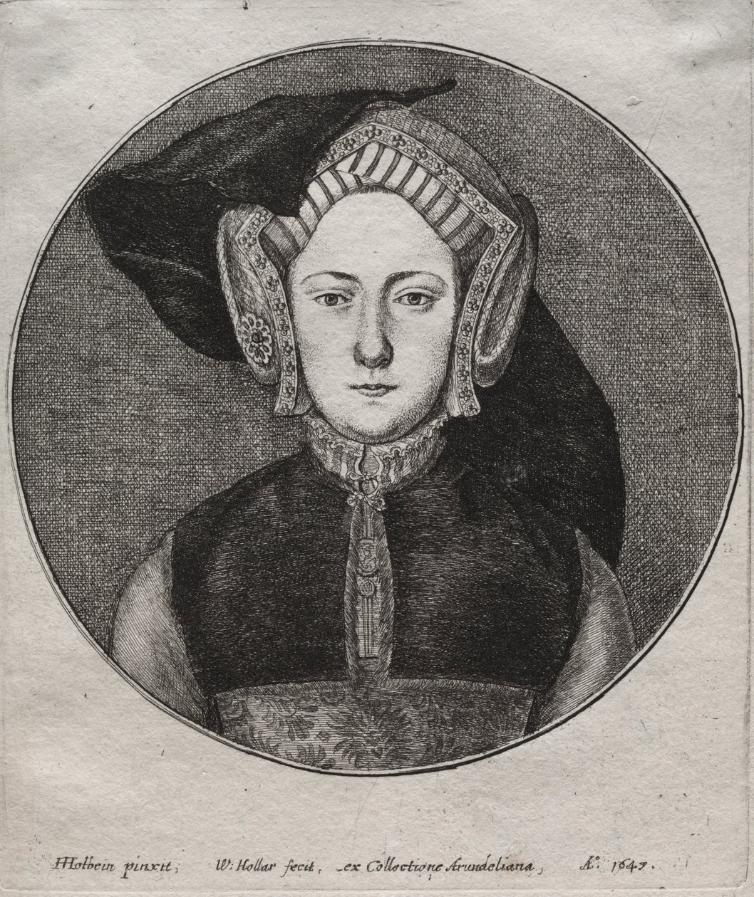 Kateřiny Aragonské od Wenceslaus Hollar