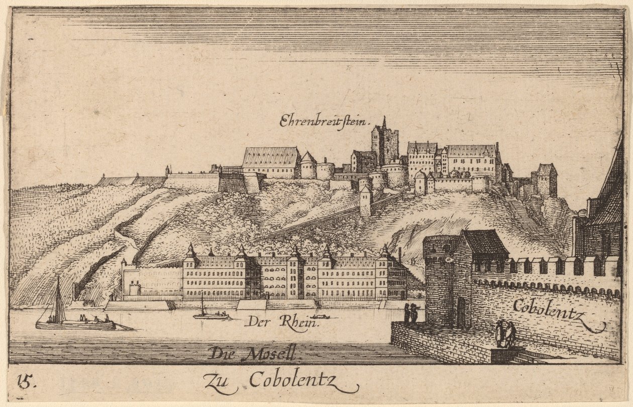 Coblentz od Wenceslaus Hollar