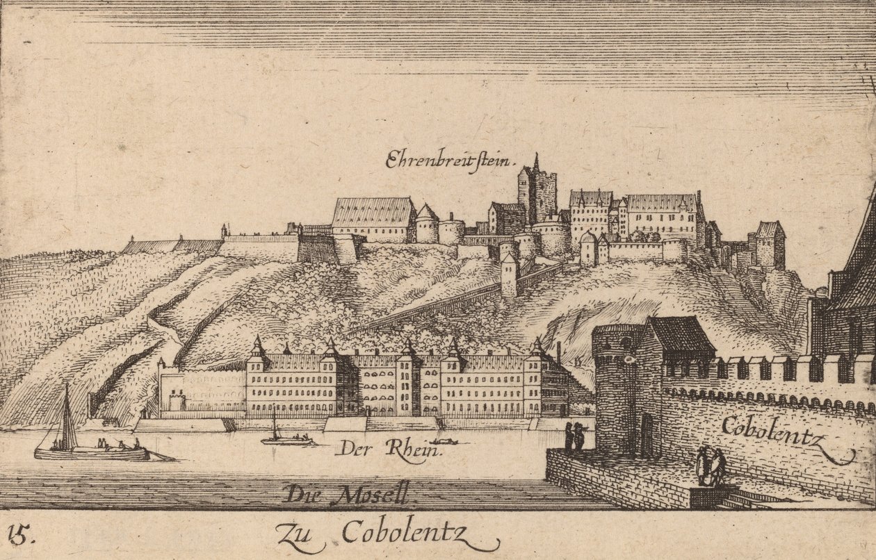 Coblentz, 1635. od Wenceslaus Hollar