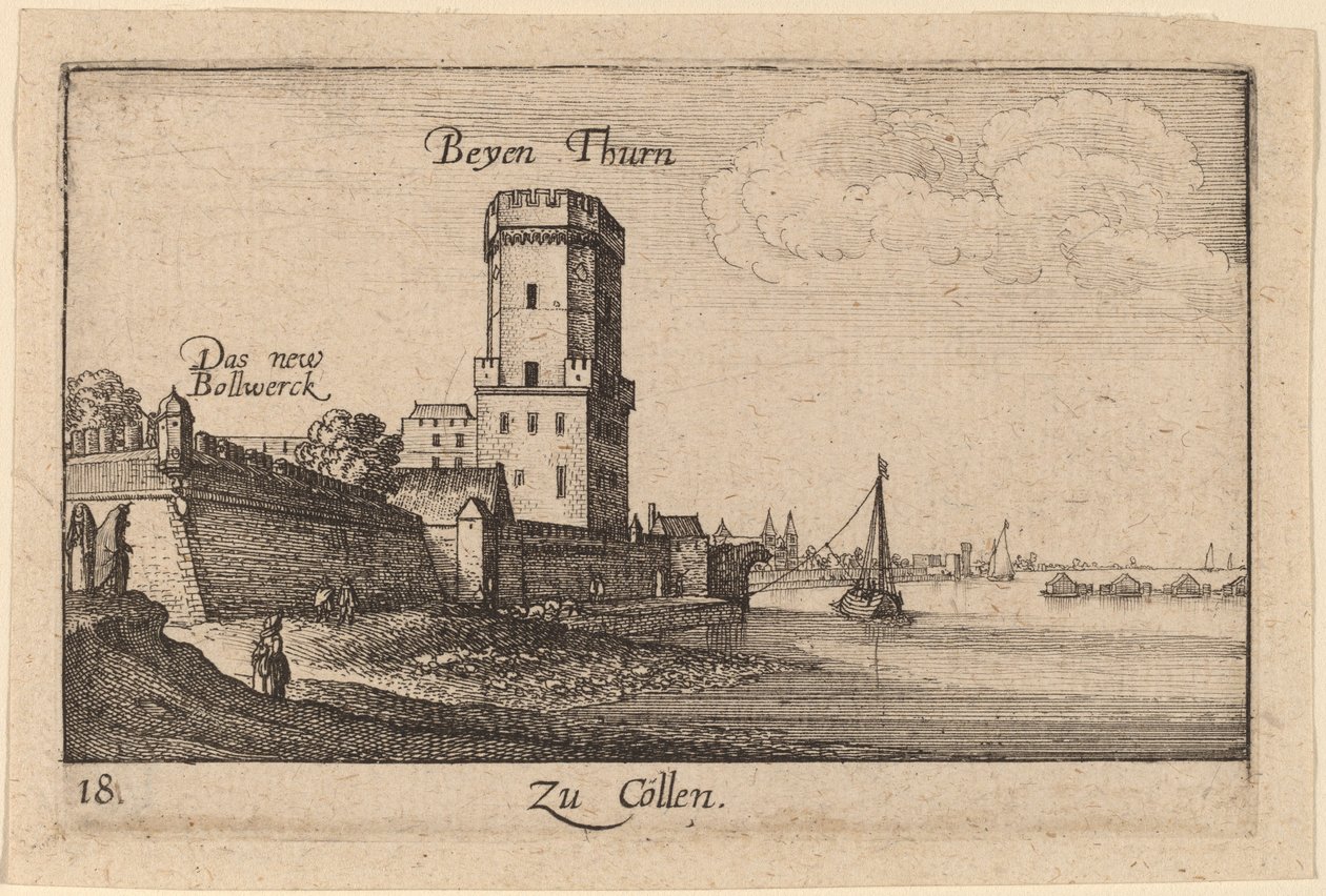 Kolín nad Rýnem od Wenceslaus Hollar