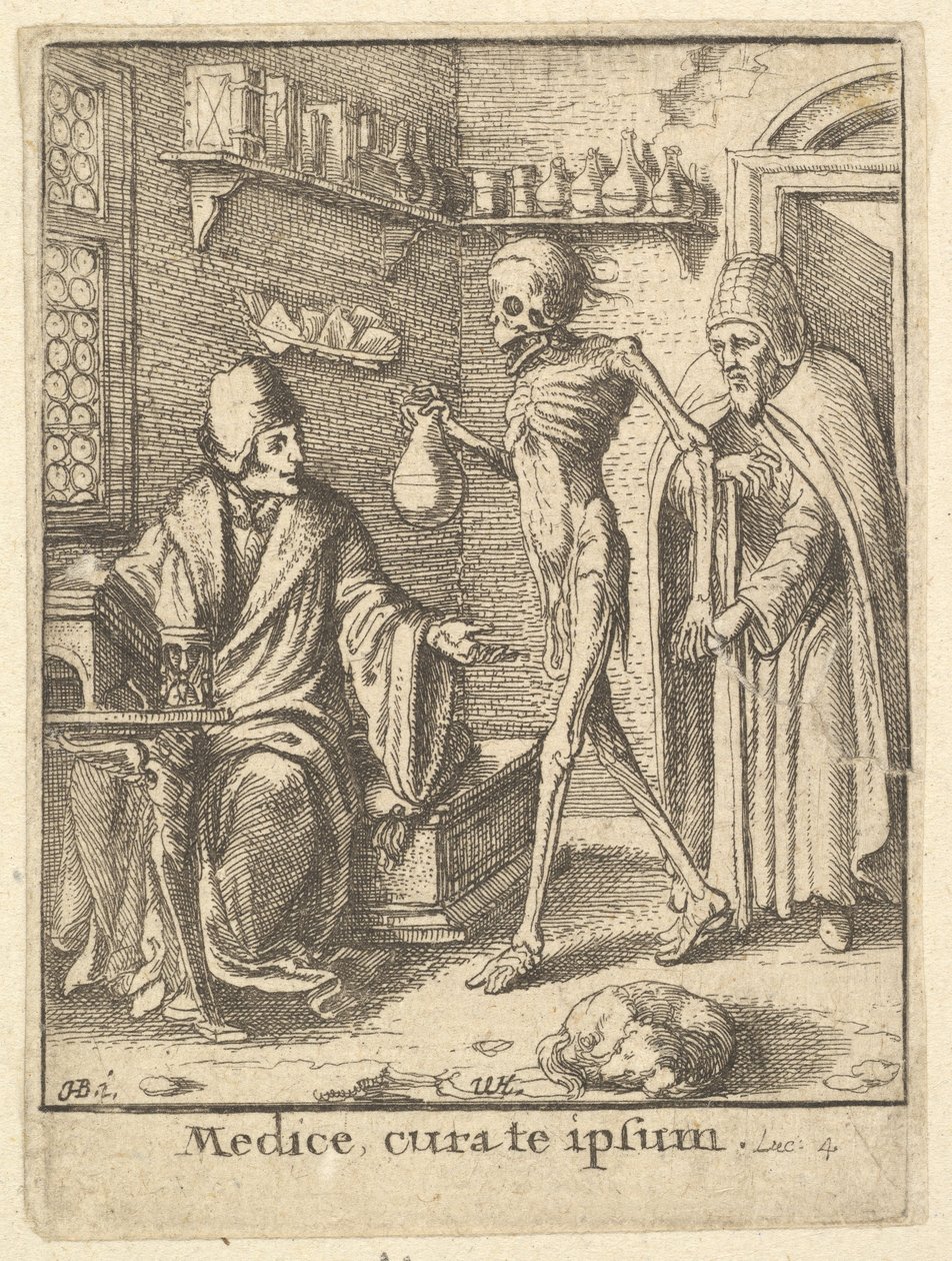 Doktor, z tance smrti, 1651. od Wenceslaus Hollar