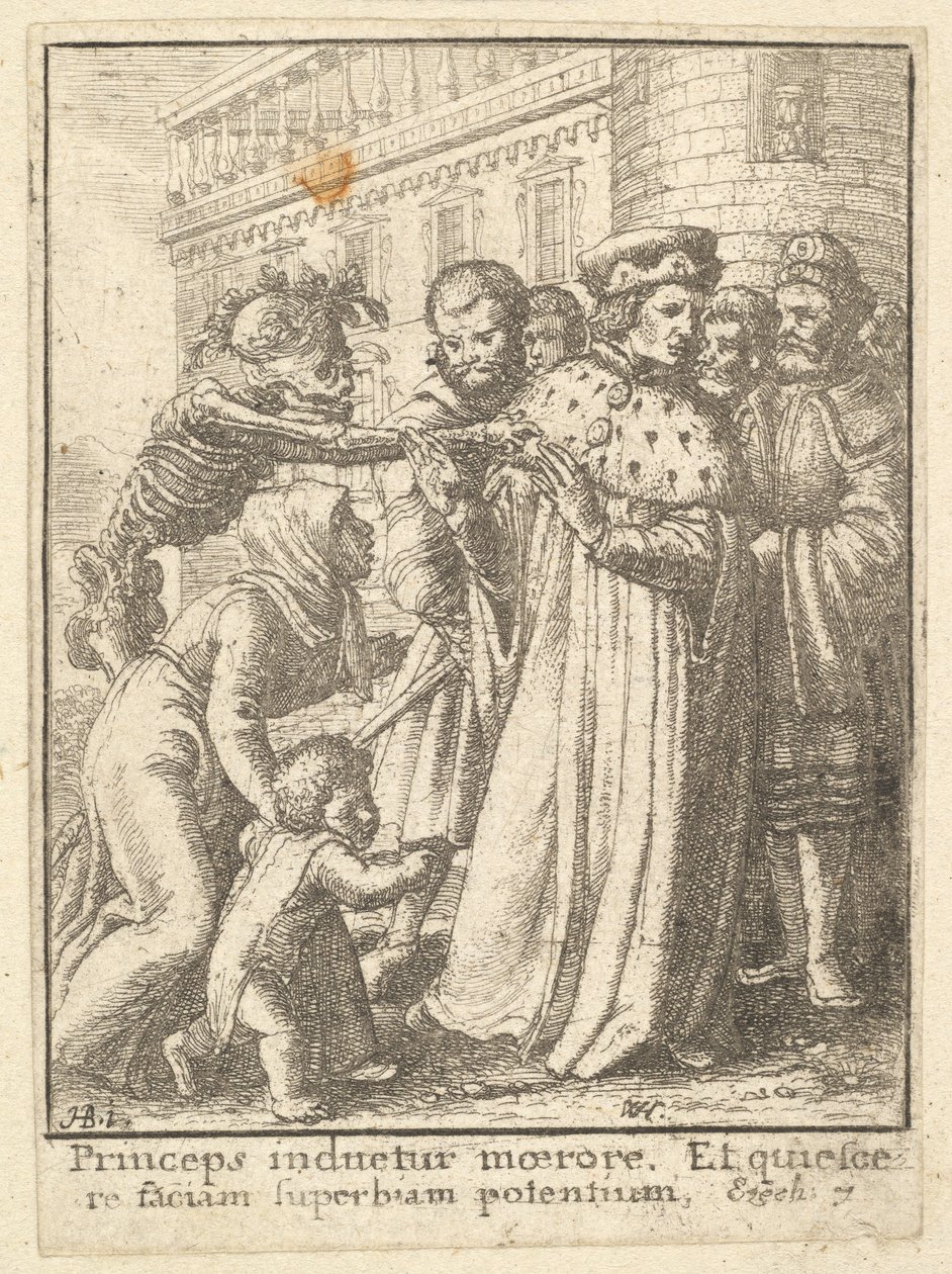 Vévoda, z Tance smrti, 1651. od Wenceslaus Hollar
