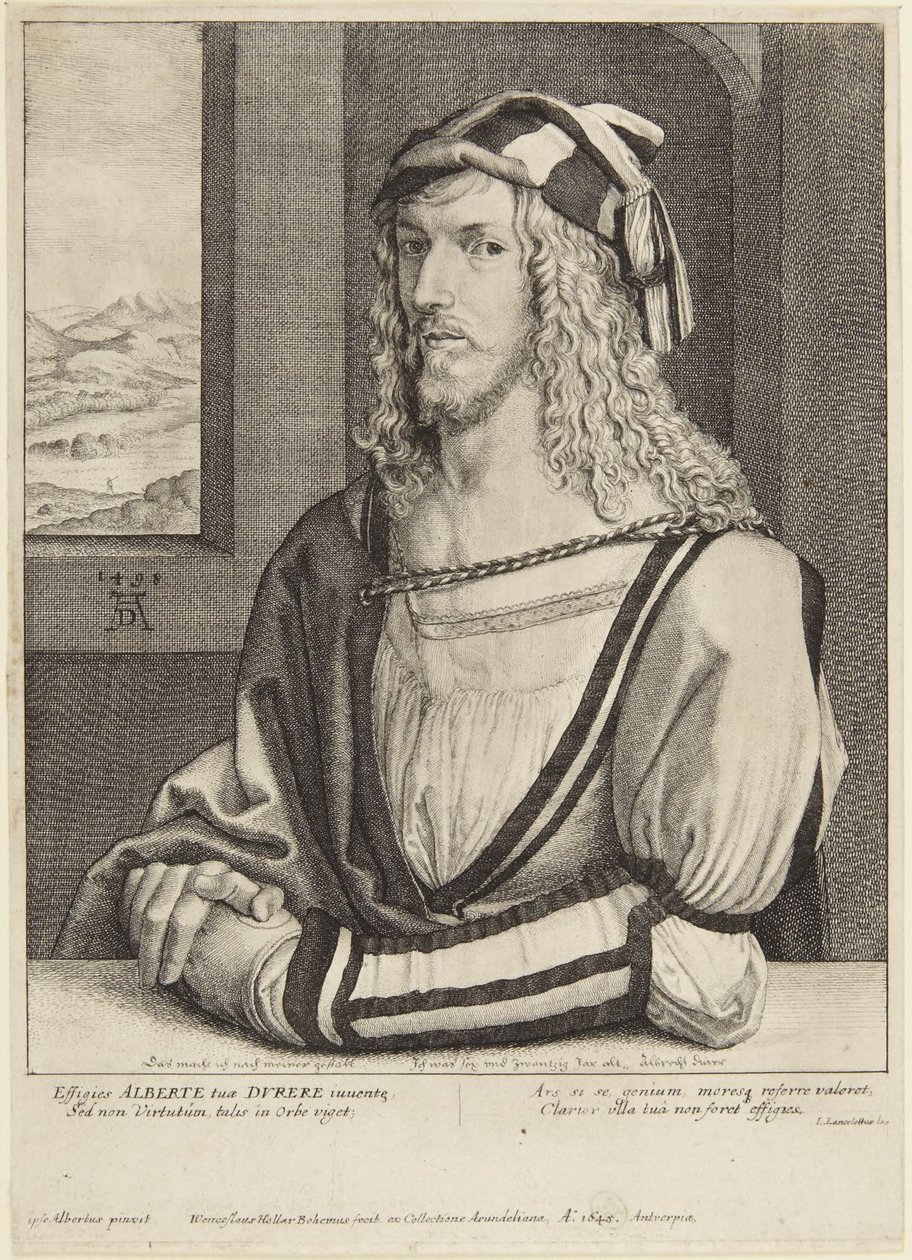 Dürer v mládí od Wenceslaus Hollar
