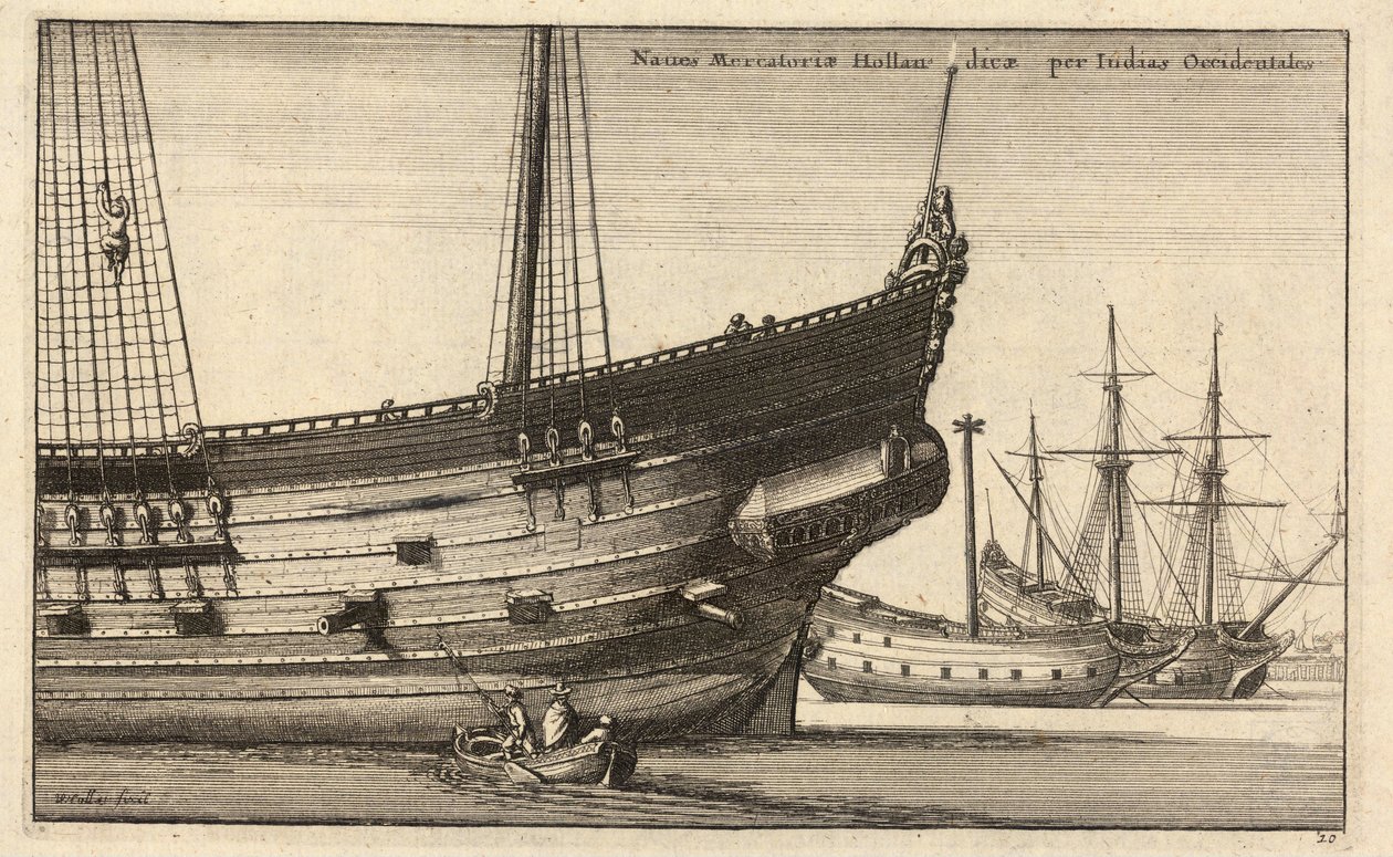 Holandský západoindický. stát 2 od Wenceslaus Hollar