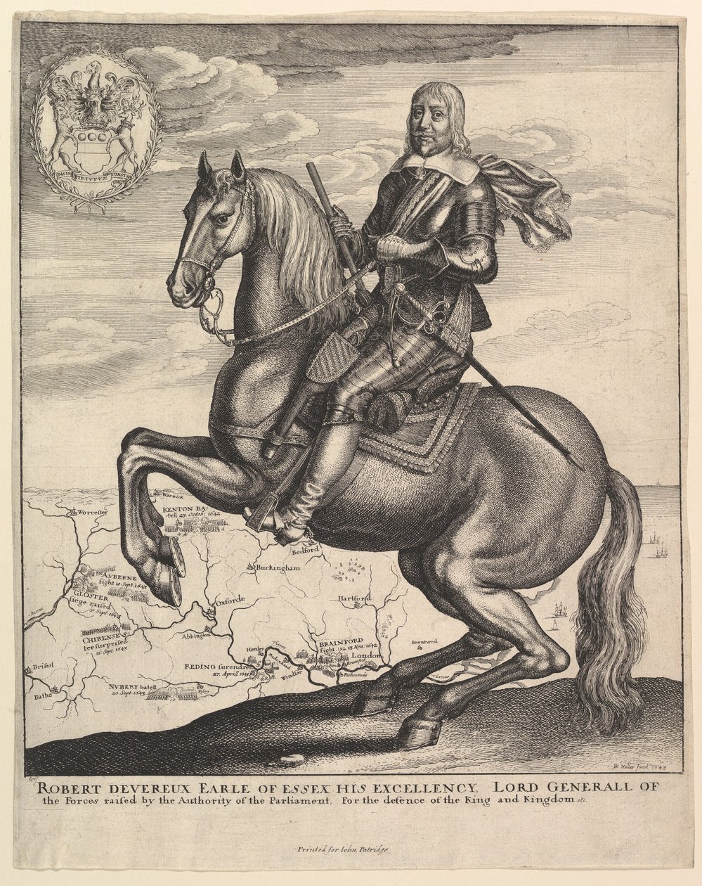 Hrabě z Essexu na koni, 1643. od Wenceslaus Hollar
