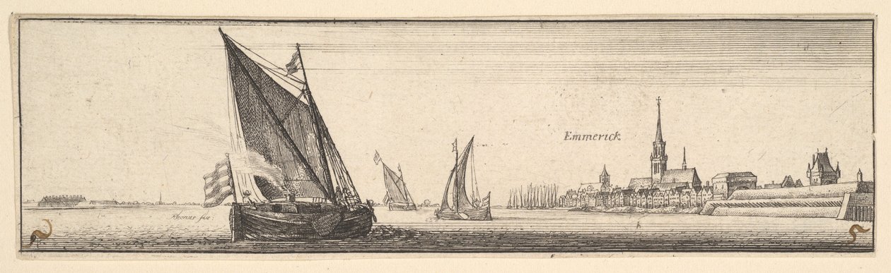 Emmerich, 1642-44. od Wenceslaus Hollar