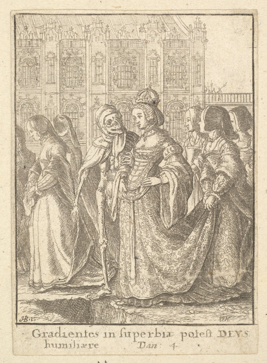 Císařovna, z Tance smrti, 1651. od Wenceslaus Hollar
