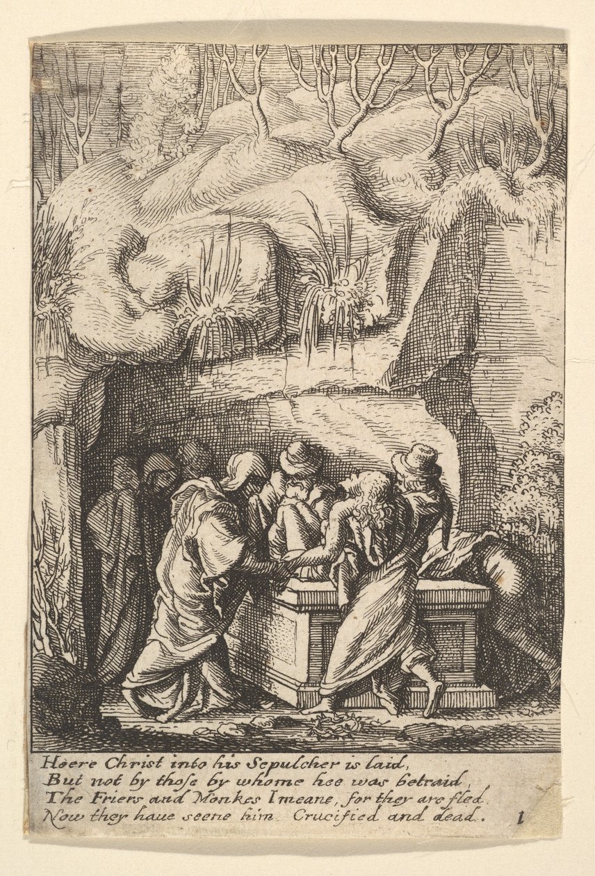 Pohřeb, 1625-77. od Wenceslaus Hollar