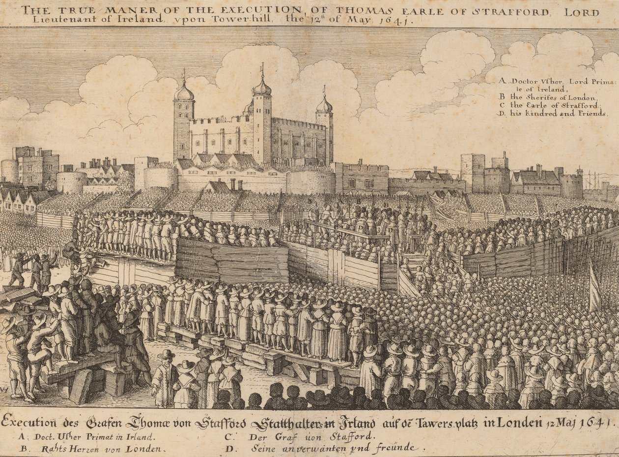Poprava Thomase Wentwortha, 1641. od Wenceslaus Hollar