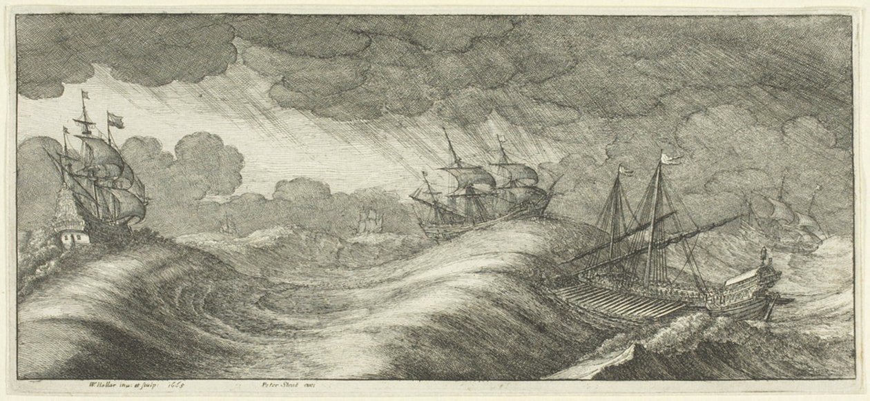 Lodní kuchyně od Wenceslaus Hollar