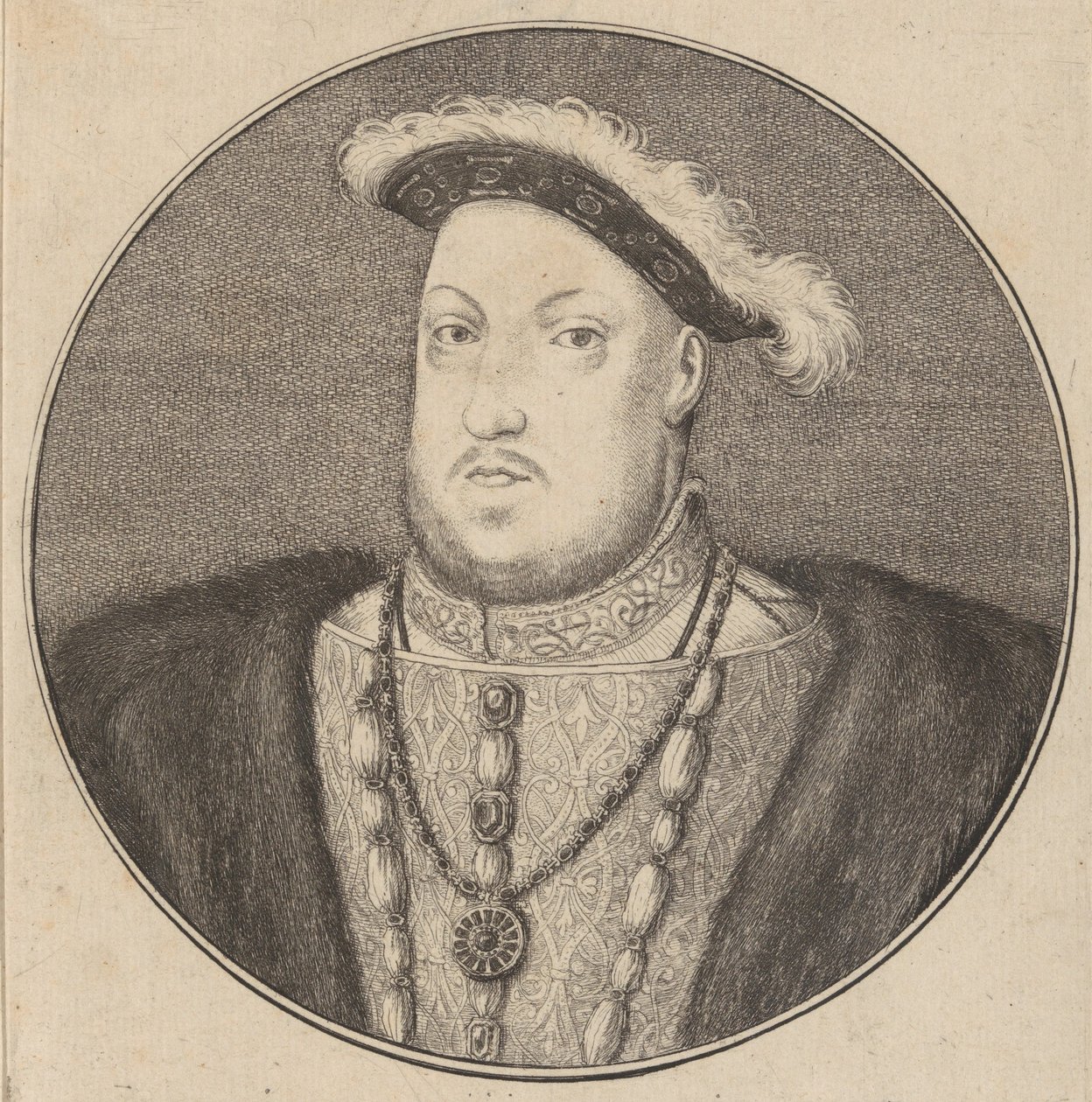 Anglický král Jindřich VIII atd. od Wenceslaus Hollar