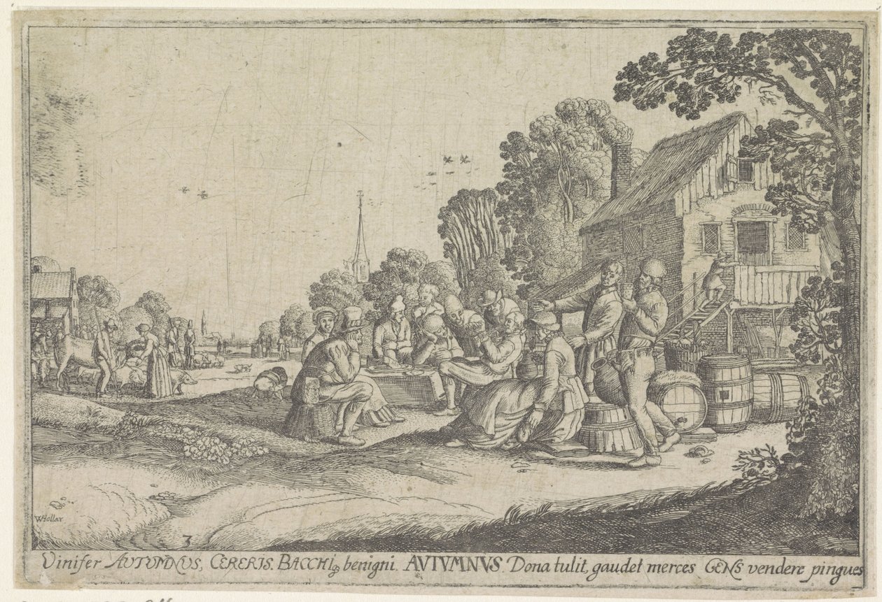 Podzim Podzim (název na objektu) The Four Seasons (název série) od Wenceslaus Hollar
