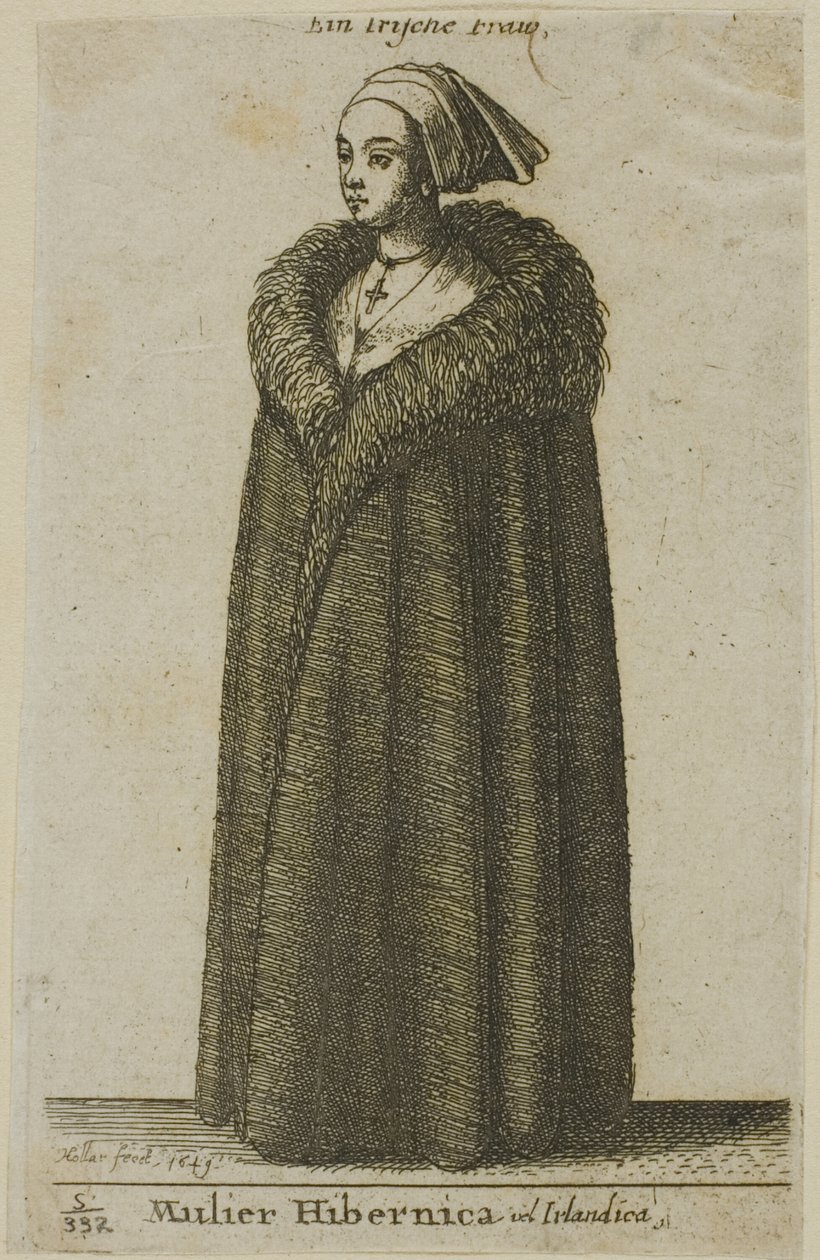 Irská žena od Wenceslaus Hollar