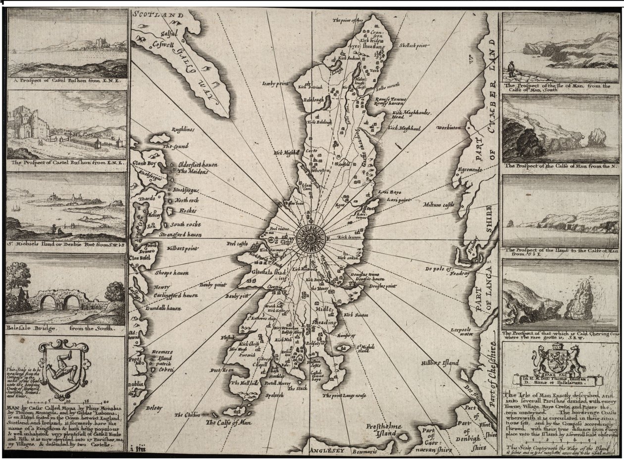 Ostrov Man od Wenceslaus Hollar