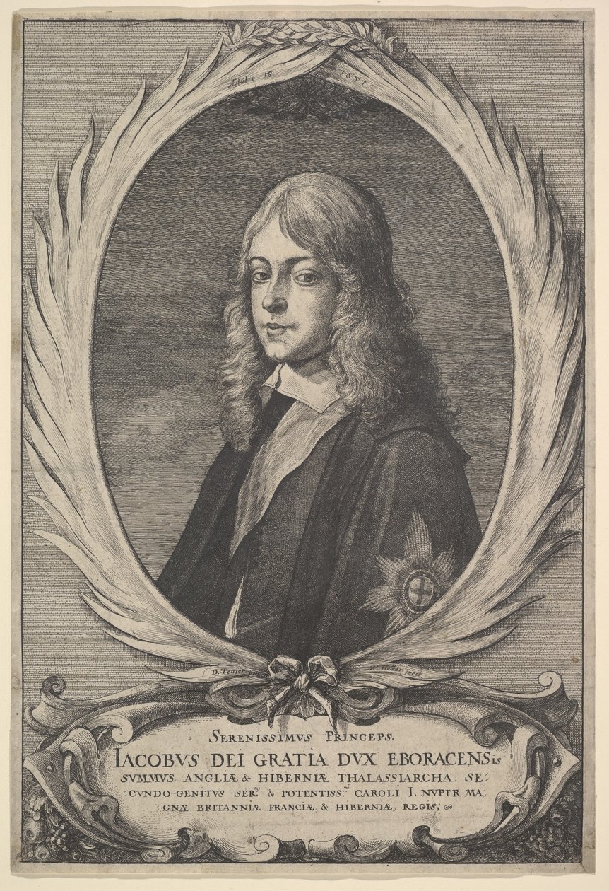 James, vévoda z Yorku, 1651. od Wenceslaus Hollar