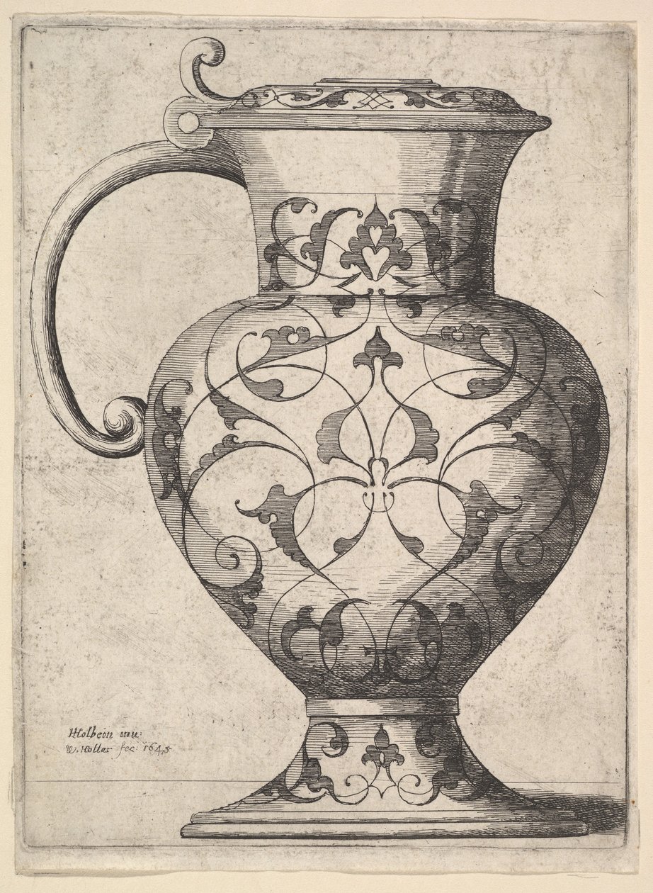 Džbán zdobený arabeskami, 1645. od Wenceslaus Hollar