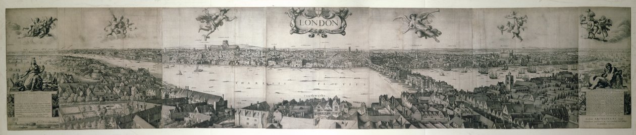 Londýn, 1647 (měděný plech) od Wenceslaus Hollar