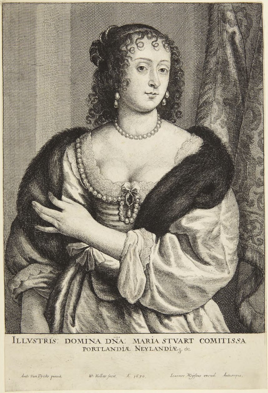 Marie Stuartovna od Wenceslaus Hollar