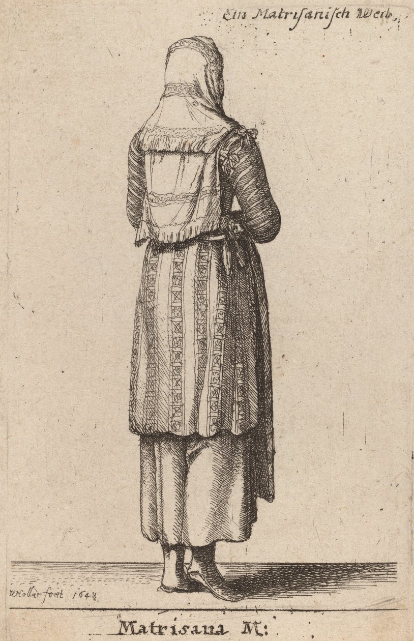 Matrisana M., 1648. od Wenceslaus Hollar