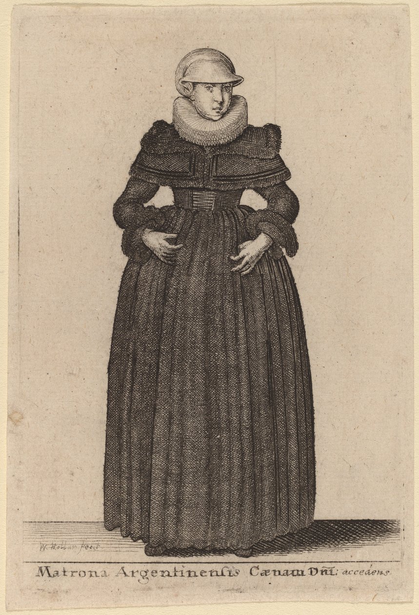 Matrona argentinská večeře dne se blíží od nymf) od Wenceslaus Hollar