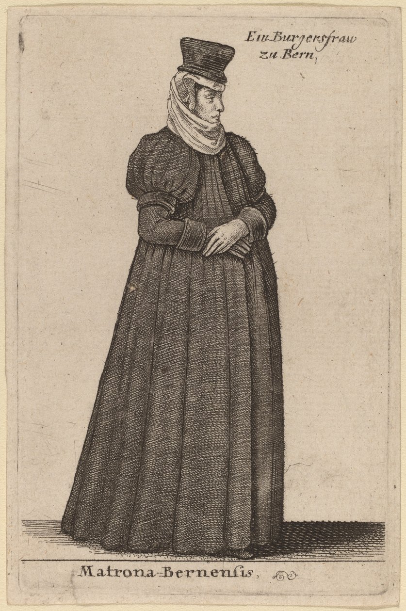 Matrona Bernesová od Wenceslaus Hollar