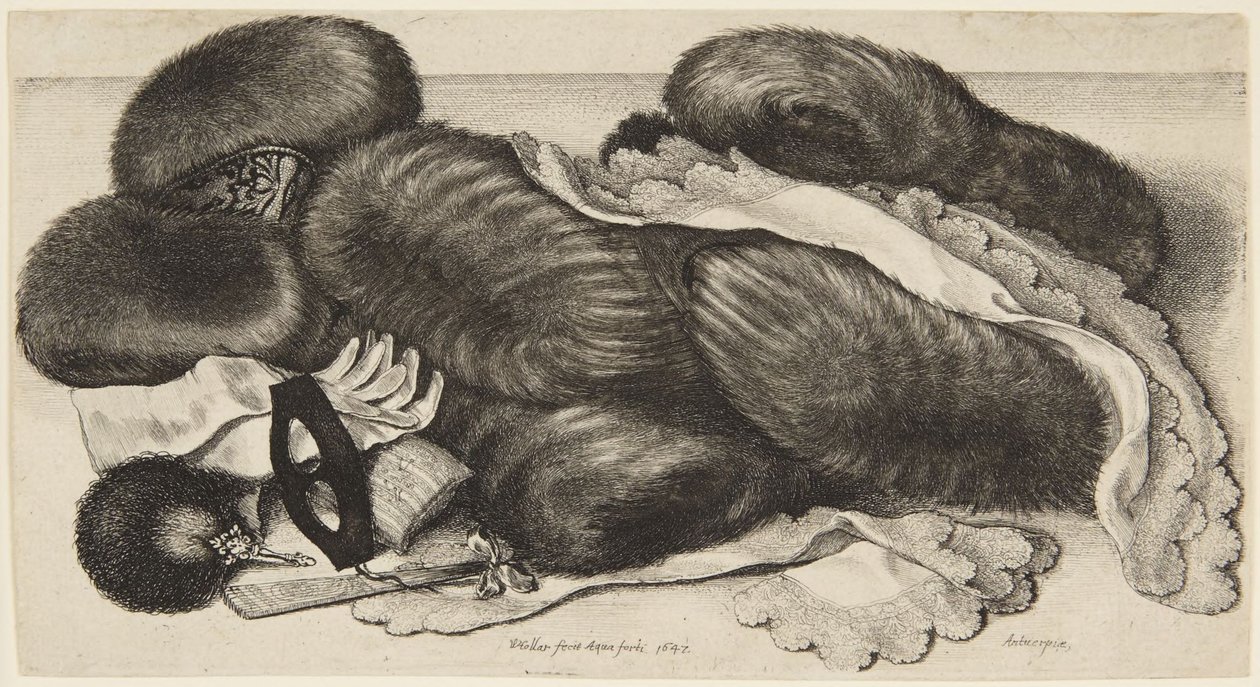 Rukávníky a ozdoby od Wenceslaus Hollar