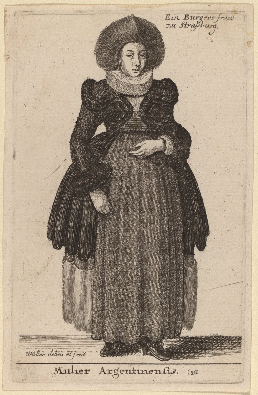 Argentinská žena od Wenceslaus Hollar