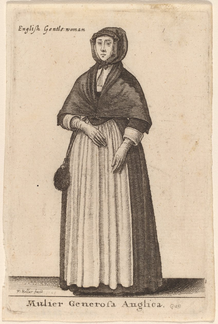 Velkorysá Angličanka od Wenceslaus Hollar