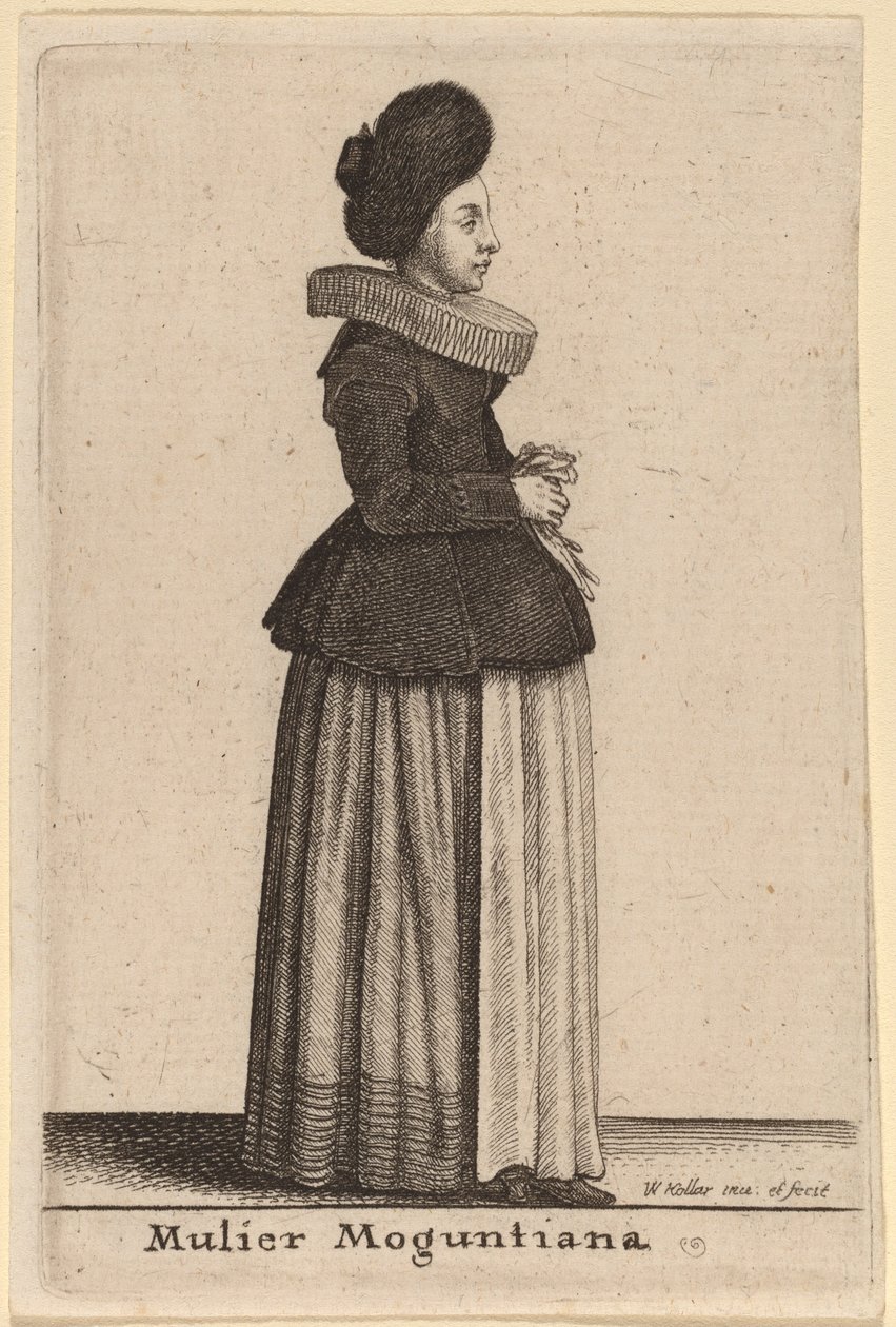 Žena z Mohuče od Wenceslaus Hollar