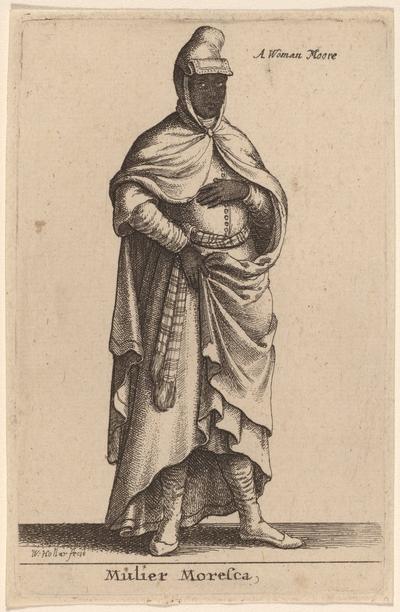 Mulier Moresca od Wenceslaus Hollar