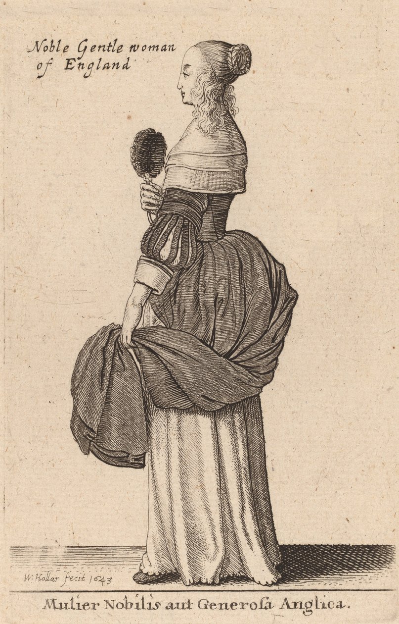 Vznešená nebo velkorysá anglická žena, 1643. od Wenceslaus Hollar