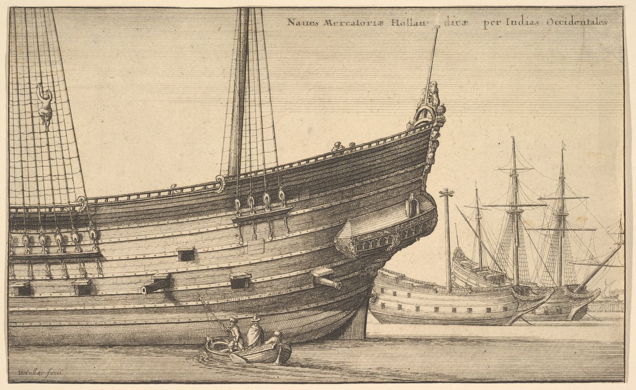 Holandský Západní Indián Holandská Západní Indie, 1625-77 od Wenceslaus Hollar