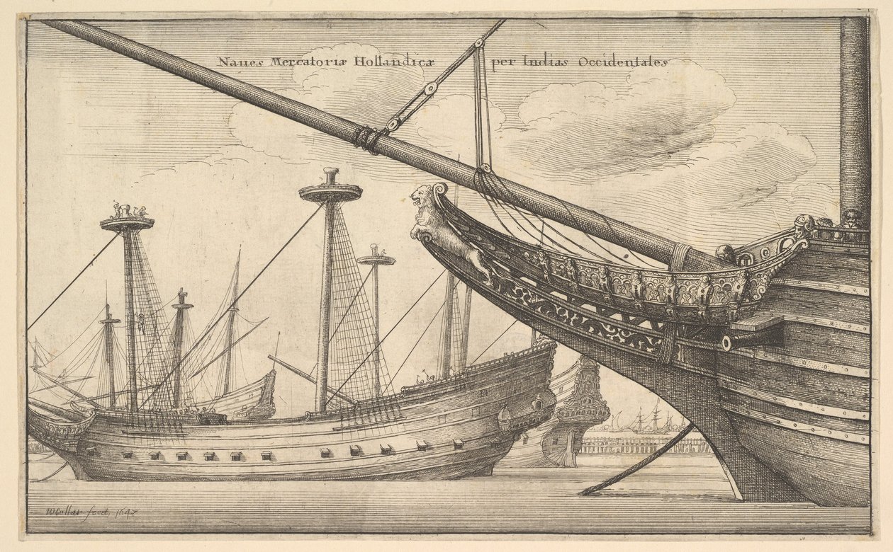 Holandský Západní Indián, 1647 od Wenceslaus Hollar