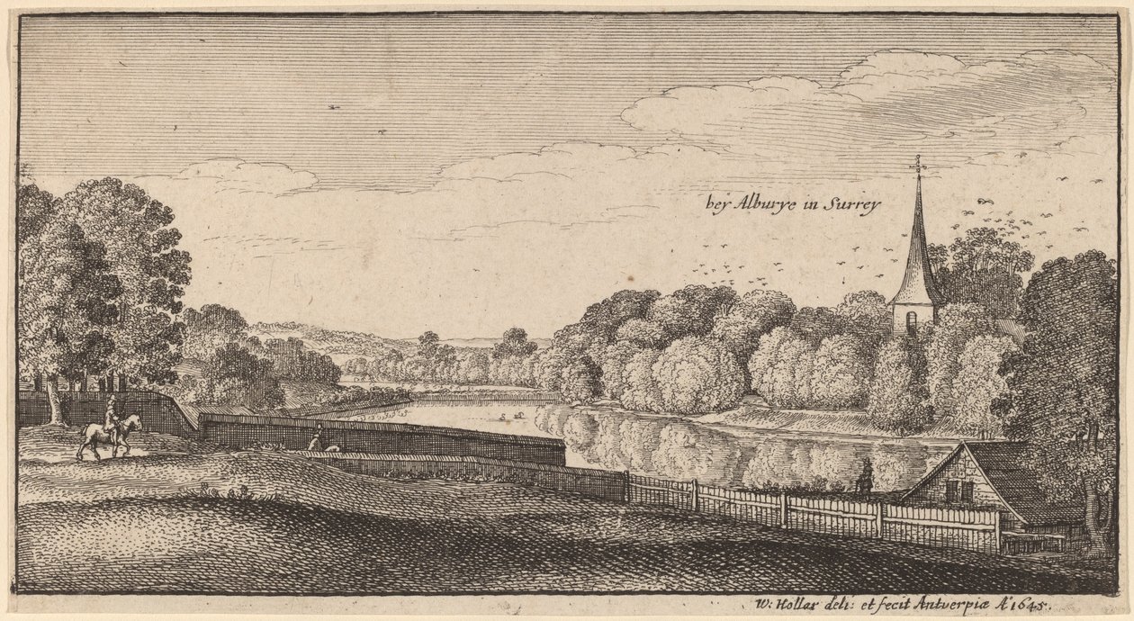 Nedaleko Albury od Wenceslaus Hollar