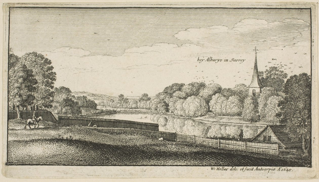 Nedaleko Albury od Wenceslaus Hollar