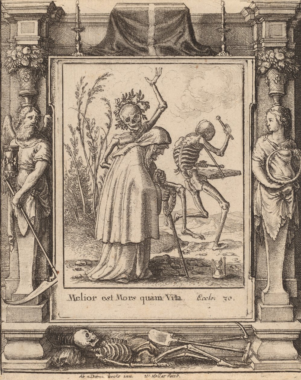 Stará žena, 1651. od Wenceslaus Hollar