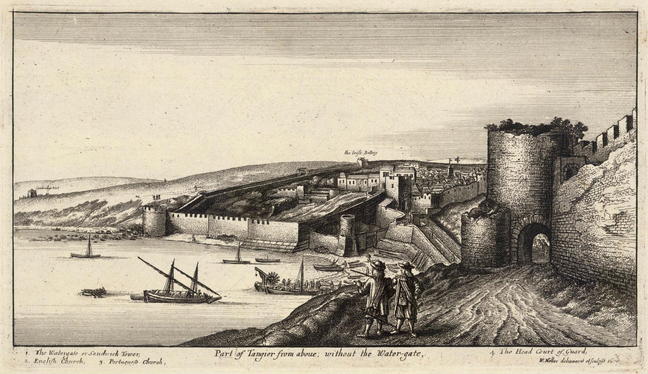 Část Tangeru shora. stát 3 od Wenceslaus Hollar