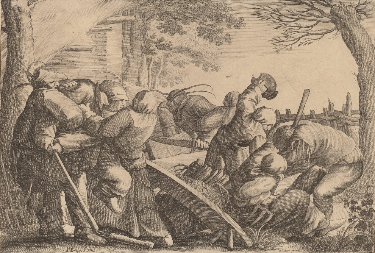 Selská rvačka, 1646. od Wenceslaus Hollar