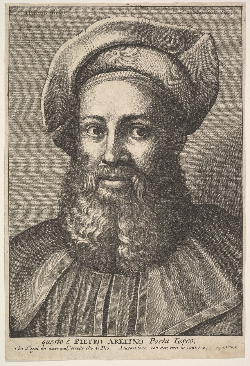 Pietro Aretino, 1640. od Wenceslaus Hollar