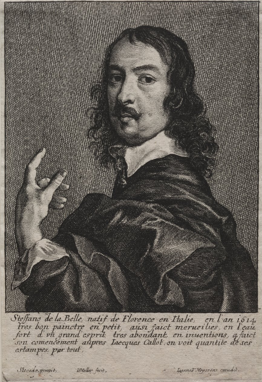 Portrét Stefana della Bella od Wenceslaus Hollar