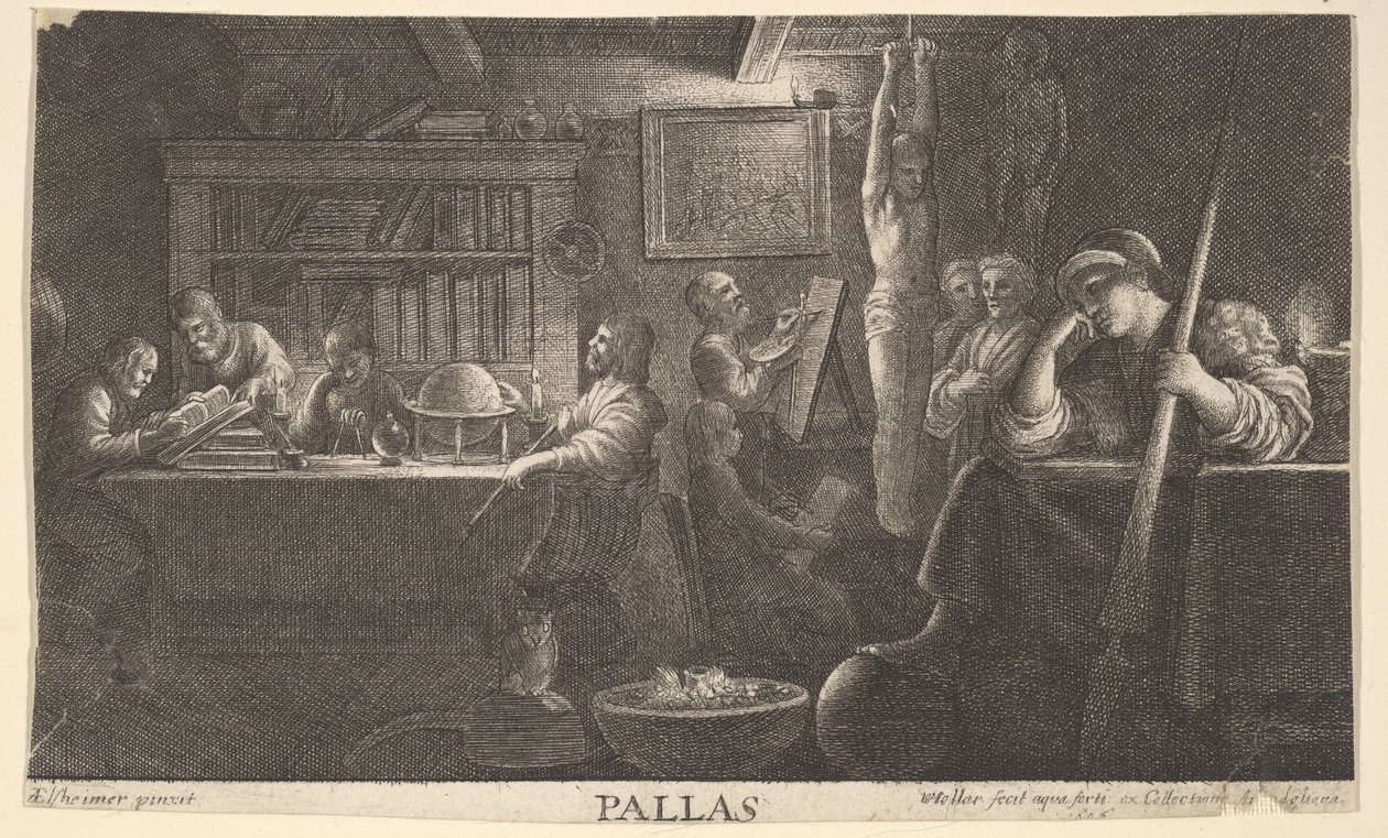 Realm of Pallas, 1646. od Wenceslaus Hollar
