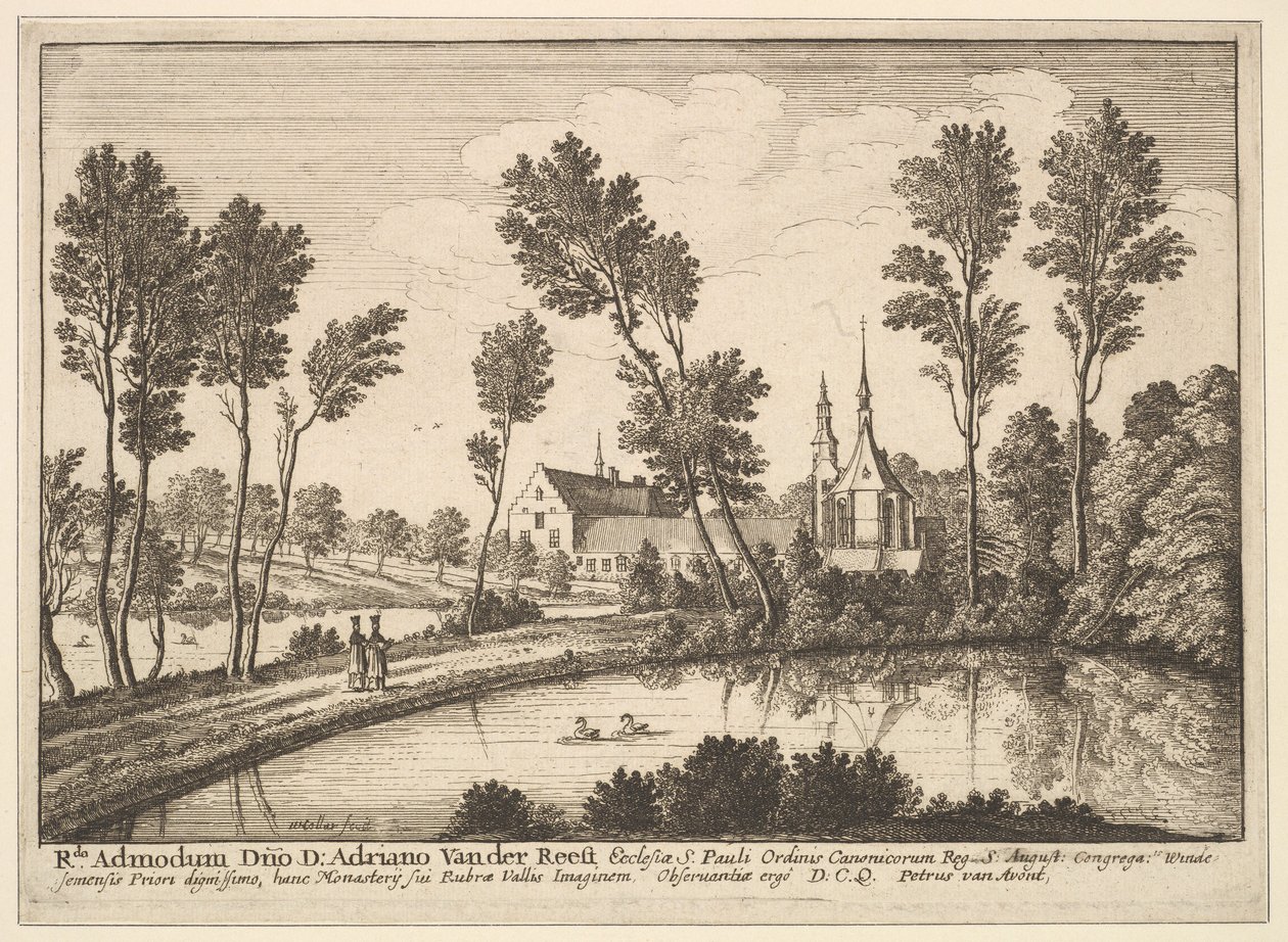 Opatství Rothendael, 1648. od Wenceslaus Hollar