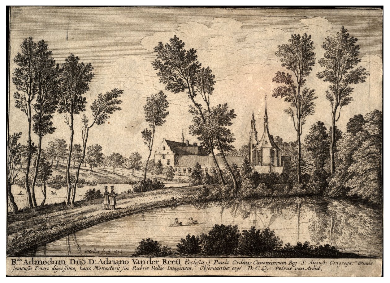 opatství Rothendael. stát 1 od Wenceslaus Hollar