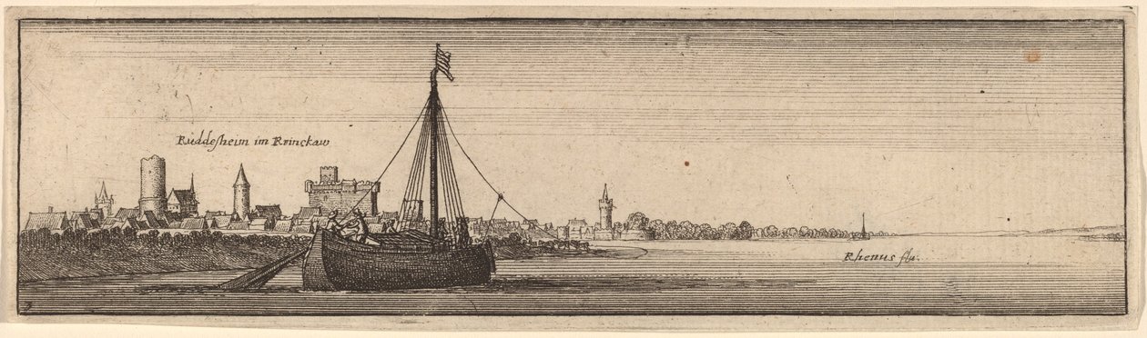 Rudesheim od Wenceslaus Hollar